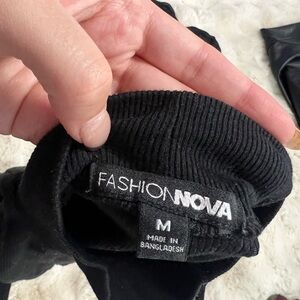 Fashion Nova Black Corduroy Pants